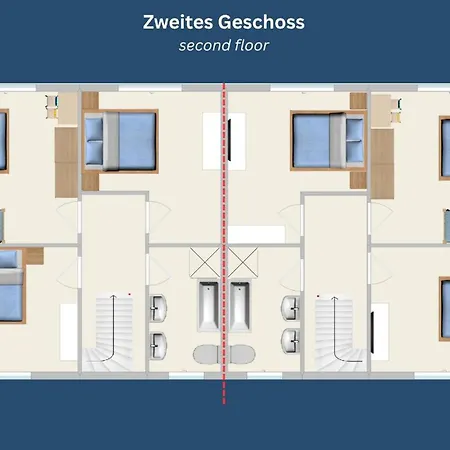 Fiete Xxl Auf Ruegen - Doppelferienhaus Fuer 16 Personen * Sagard